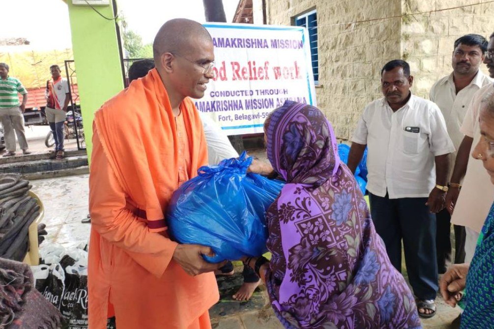 Flood relief work