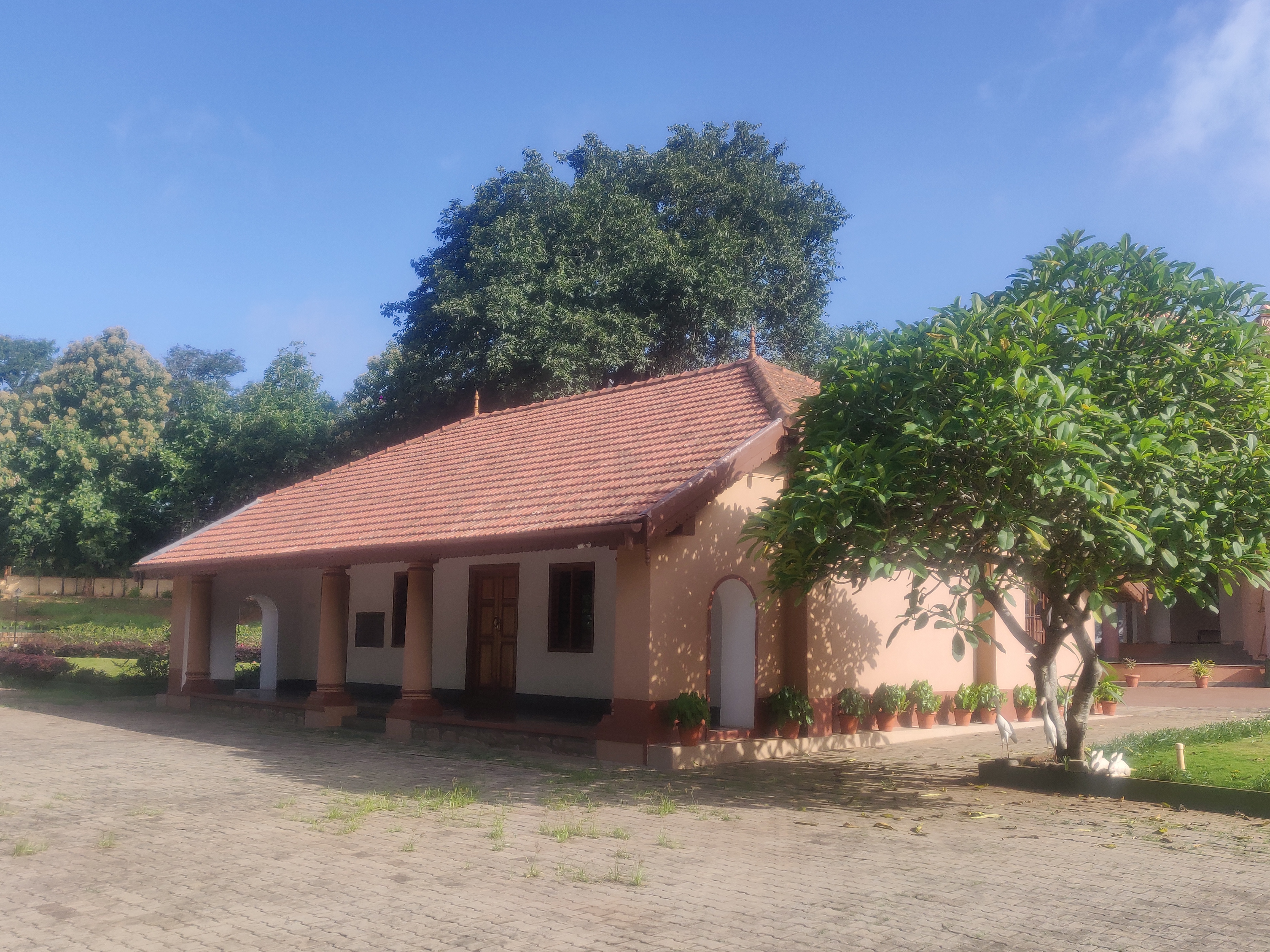 The renovated Haripada Mitra House — now the Ashrama at Fort